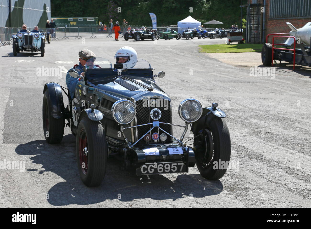 Wolseley Hornet speciale (1934), Doppia dodici Motorsport Festival 2019, Brooklands Museum, Weybridge, Surrey, Inghilterra, Gran Bretagna, Regno Unito, Europa Foto Stock