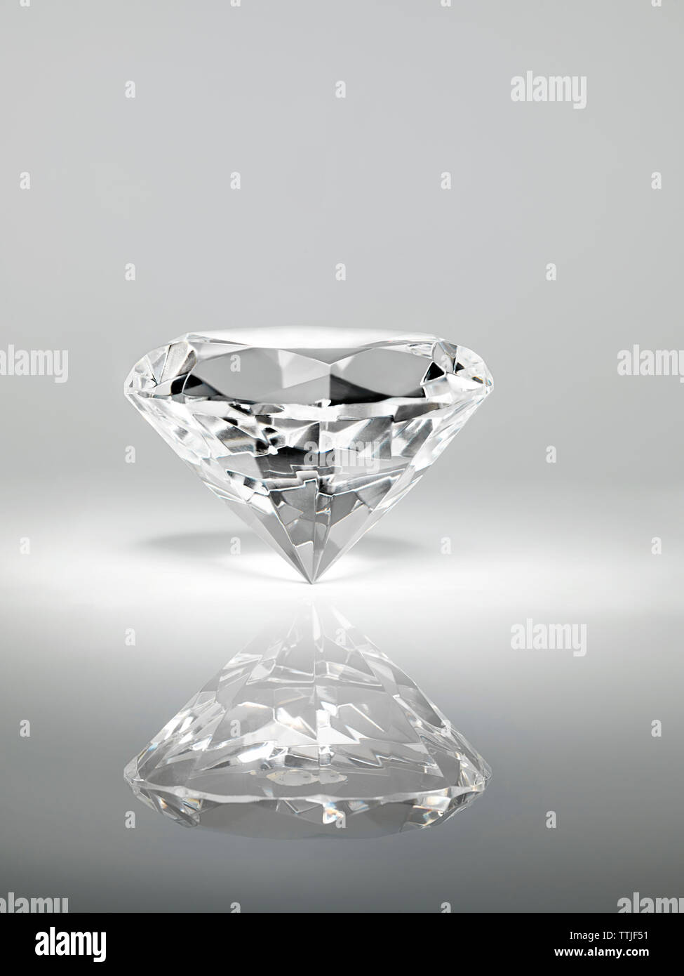 Primo piano di un diamante Foto Stock