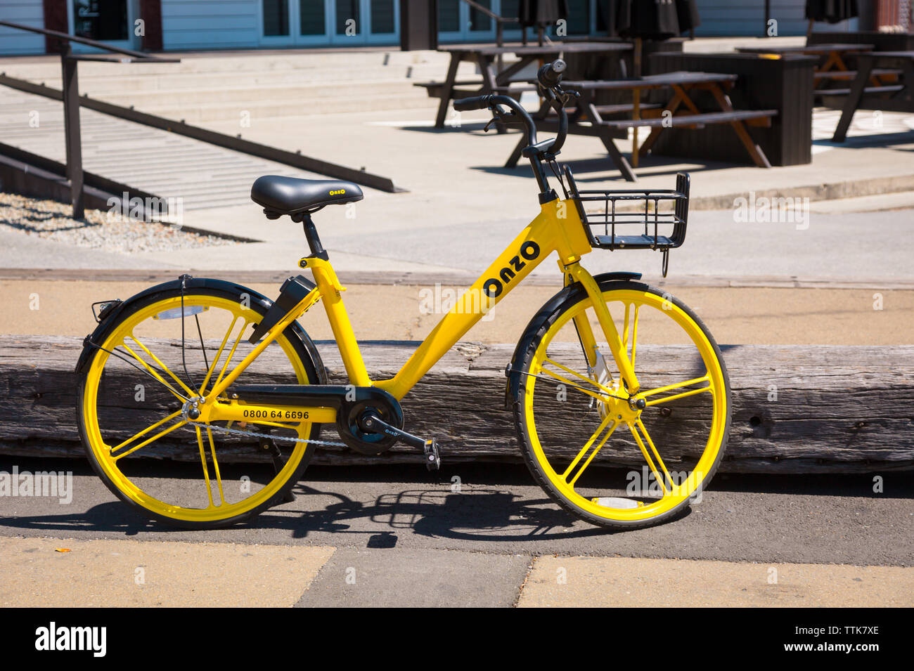 Onzo bicicletta, Wellington, Nuova Zelanda Foto Stock