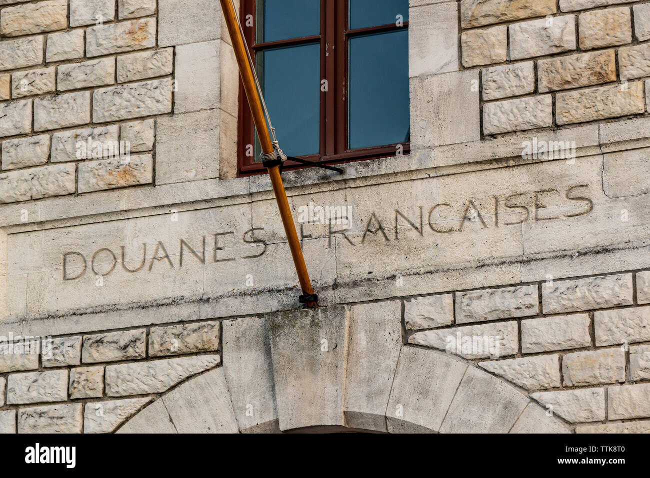 Dogana francese antico edificio nel porto di La Rochelle, Francia Foto Stock