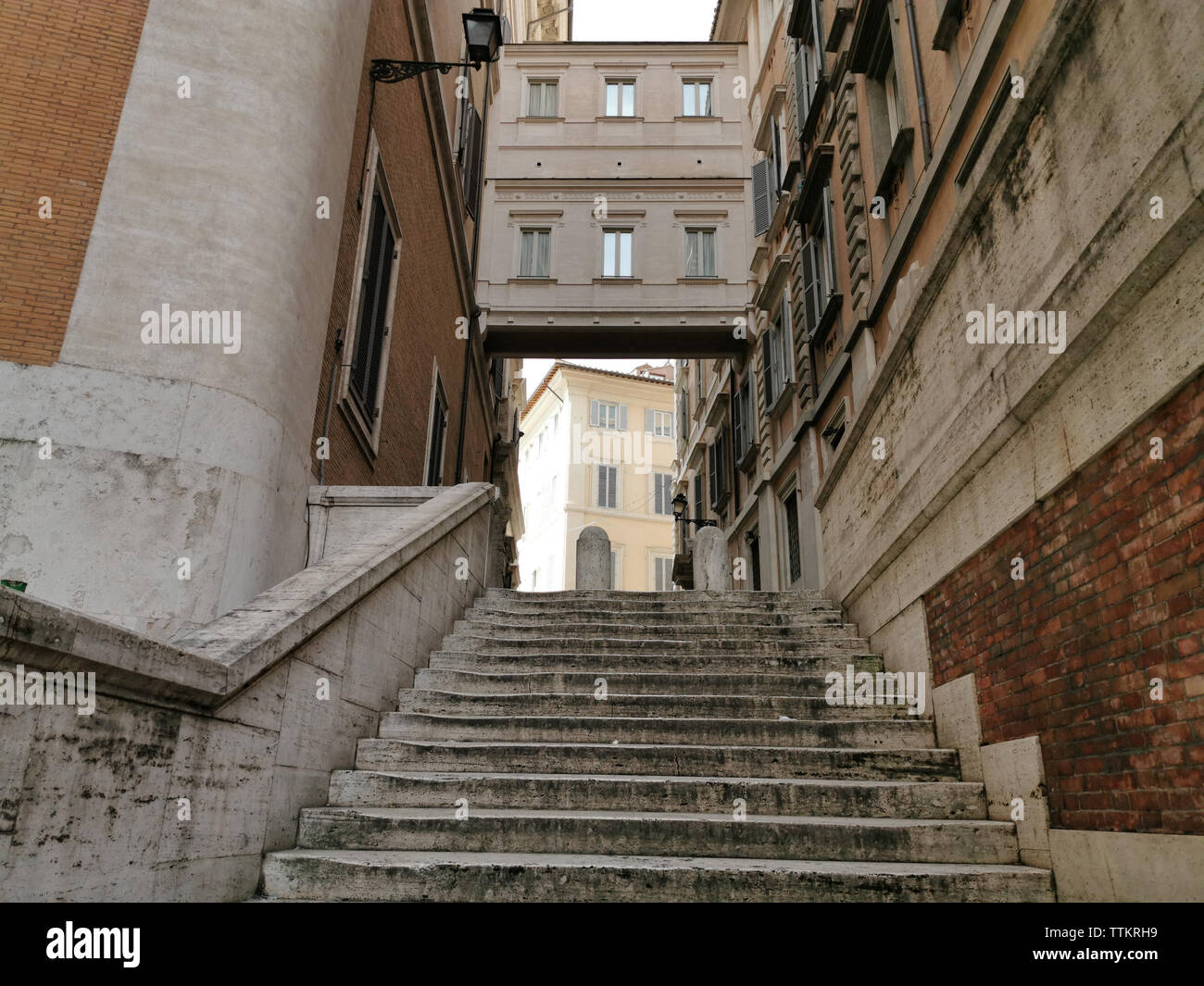 Il Palazzo del Parlamento a Roma Italia vista insoliti Foto Stock