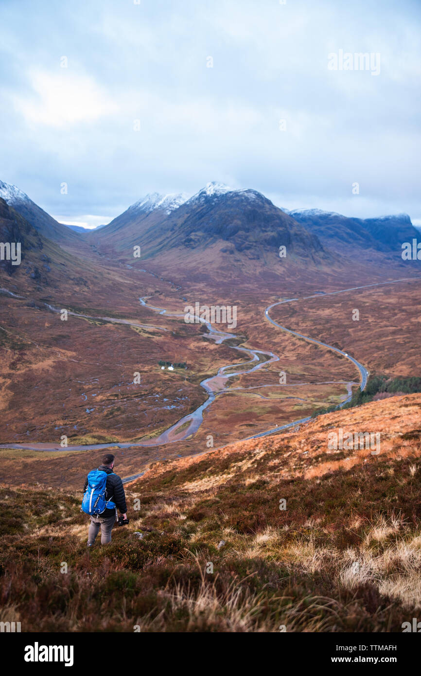 Ricca e le materie prime per i colori di Glen Coe Foto Stock