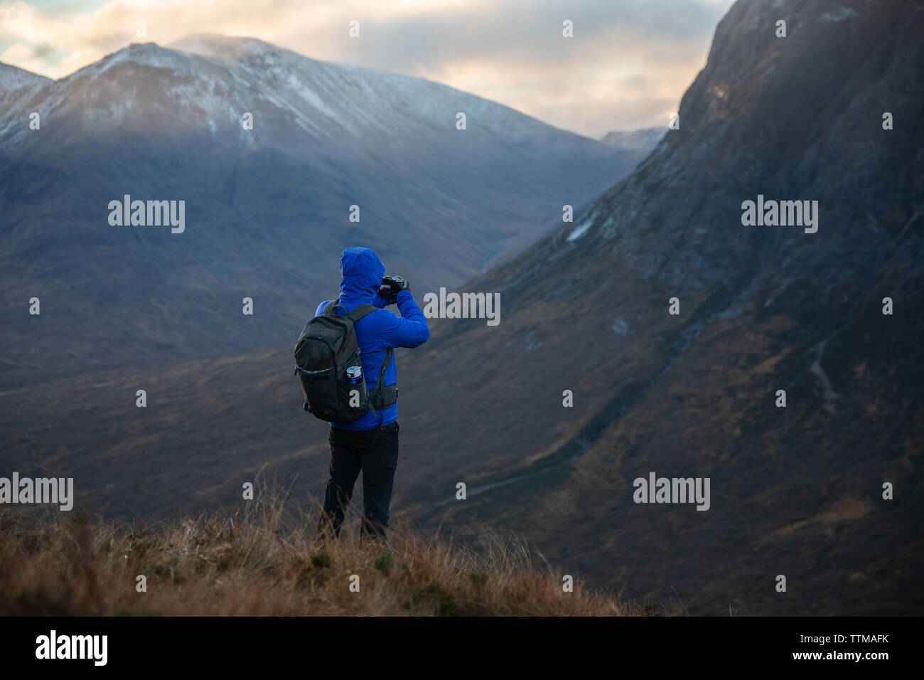 Blue ora a Glencoe Foto Stock