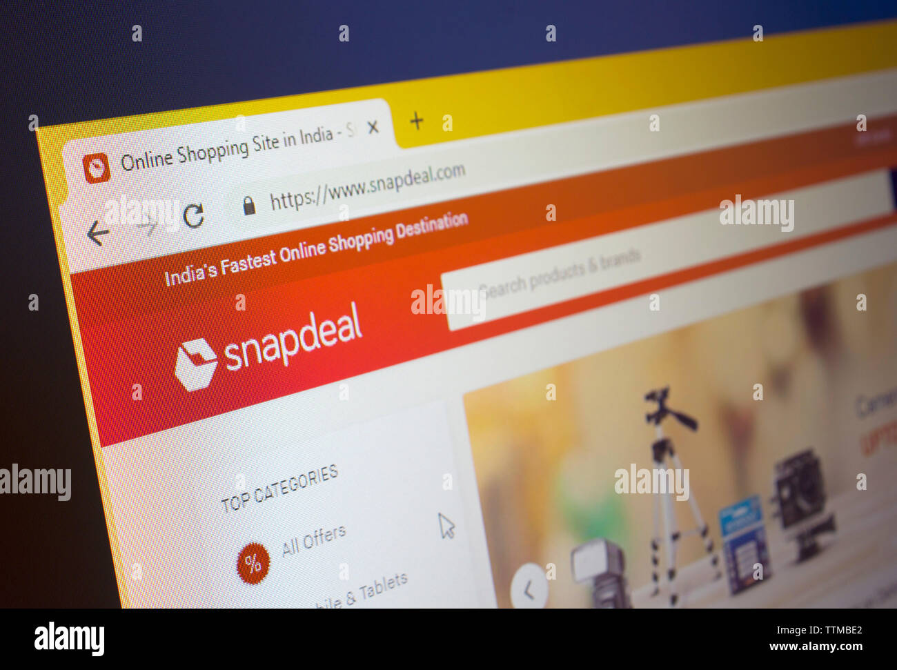 Sito web snapdeal Foto Stock