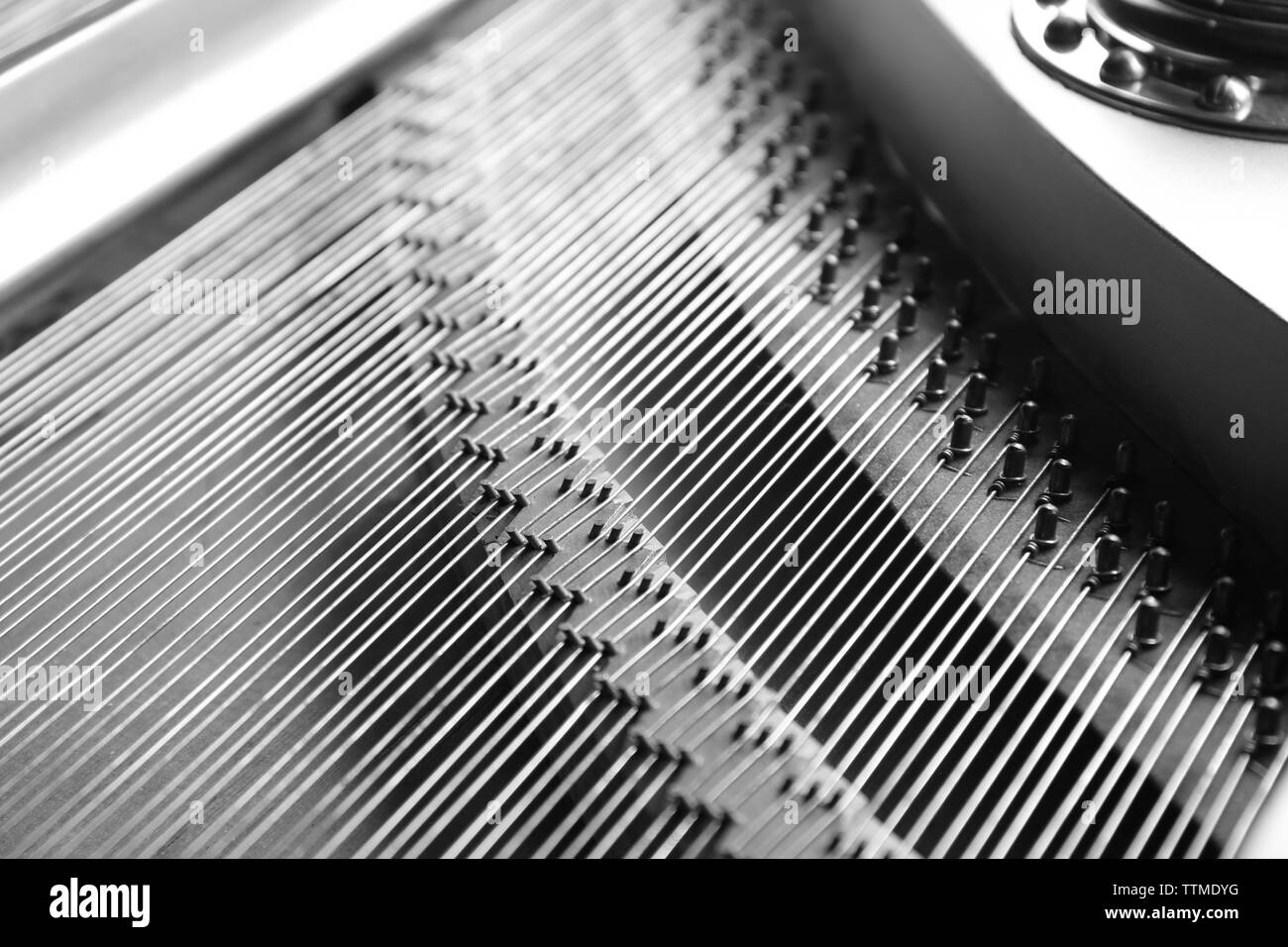 All'interno di pianoforte Foto Stock