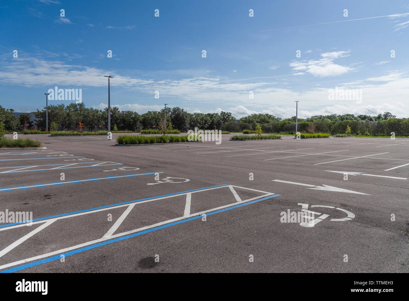 Vacante Parcheggio Handicap Foto Stock