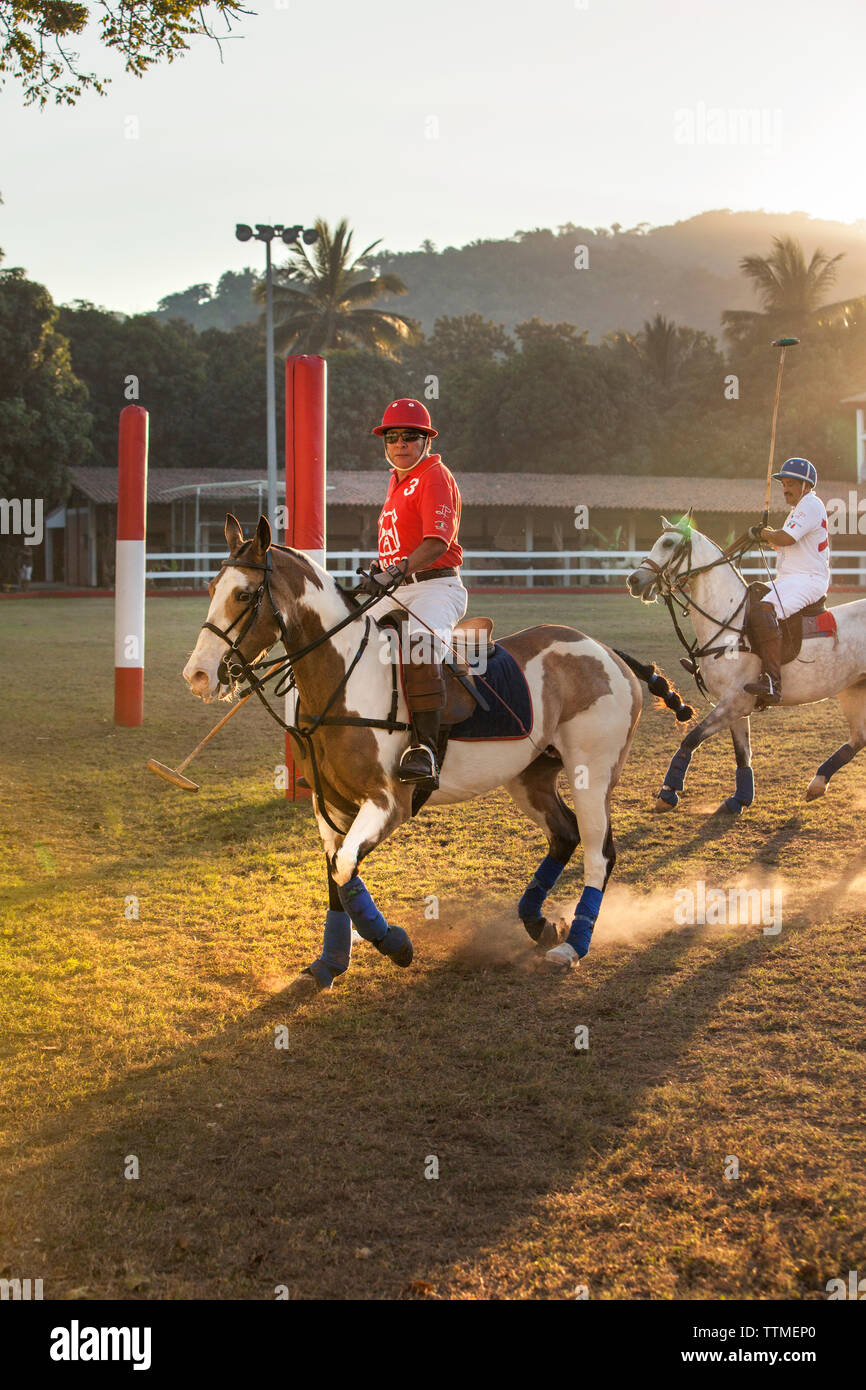 Messico, San Pancho, San Francisco, la Patrona Polo Club, scatti dal Pro match Foto Stock