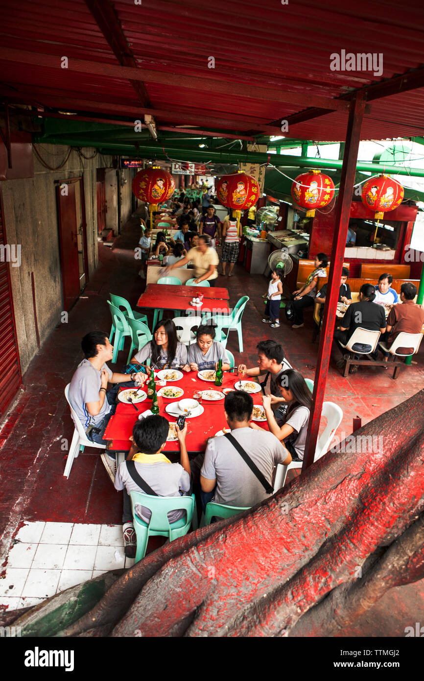 Filippine, Manila, ristorante a China Town, il quartiere Binando Foto Stock