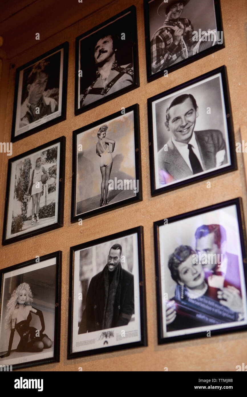 Stati Uniti, California, Malibu, una parete dettaglio presso il Paradise Cove Beach Cafe, Paradise Cove Foto Stock