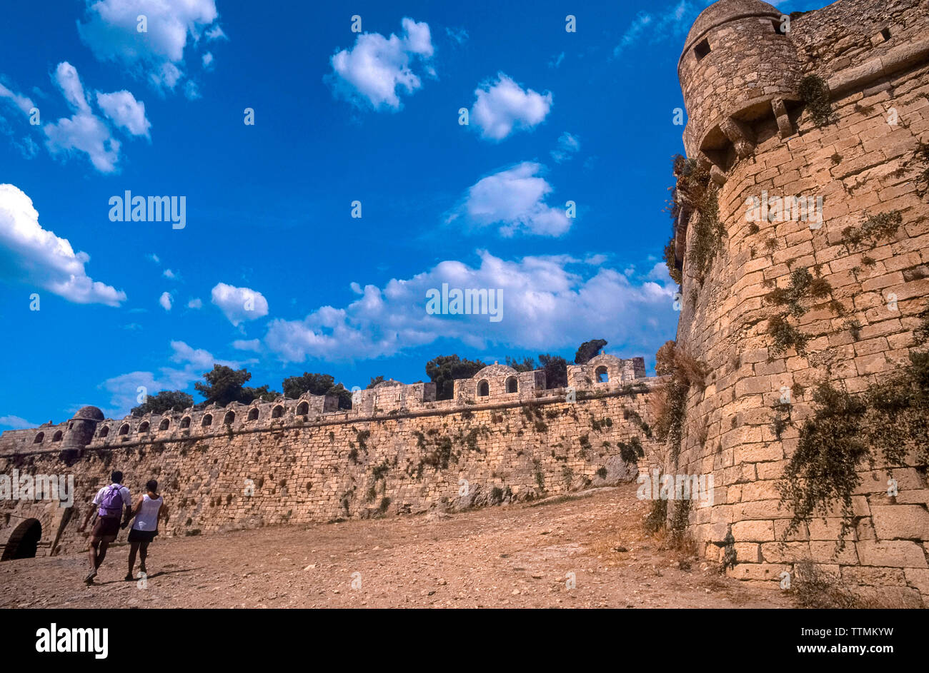 Grecia CRETA ISOLA - Cittadella della città di Rethimno - Fortezza Foto Stock