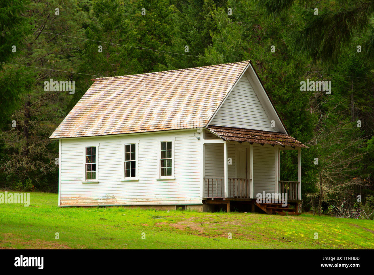 Schoolhouse, Golden State Park, Oregon Foto Stock