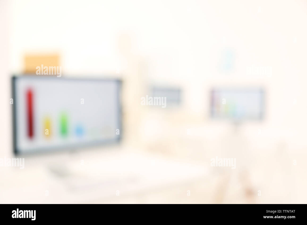 I computer moderni in ufficio Foto Stock