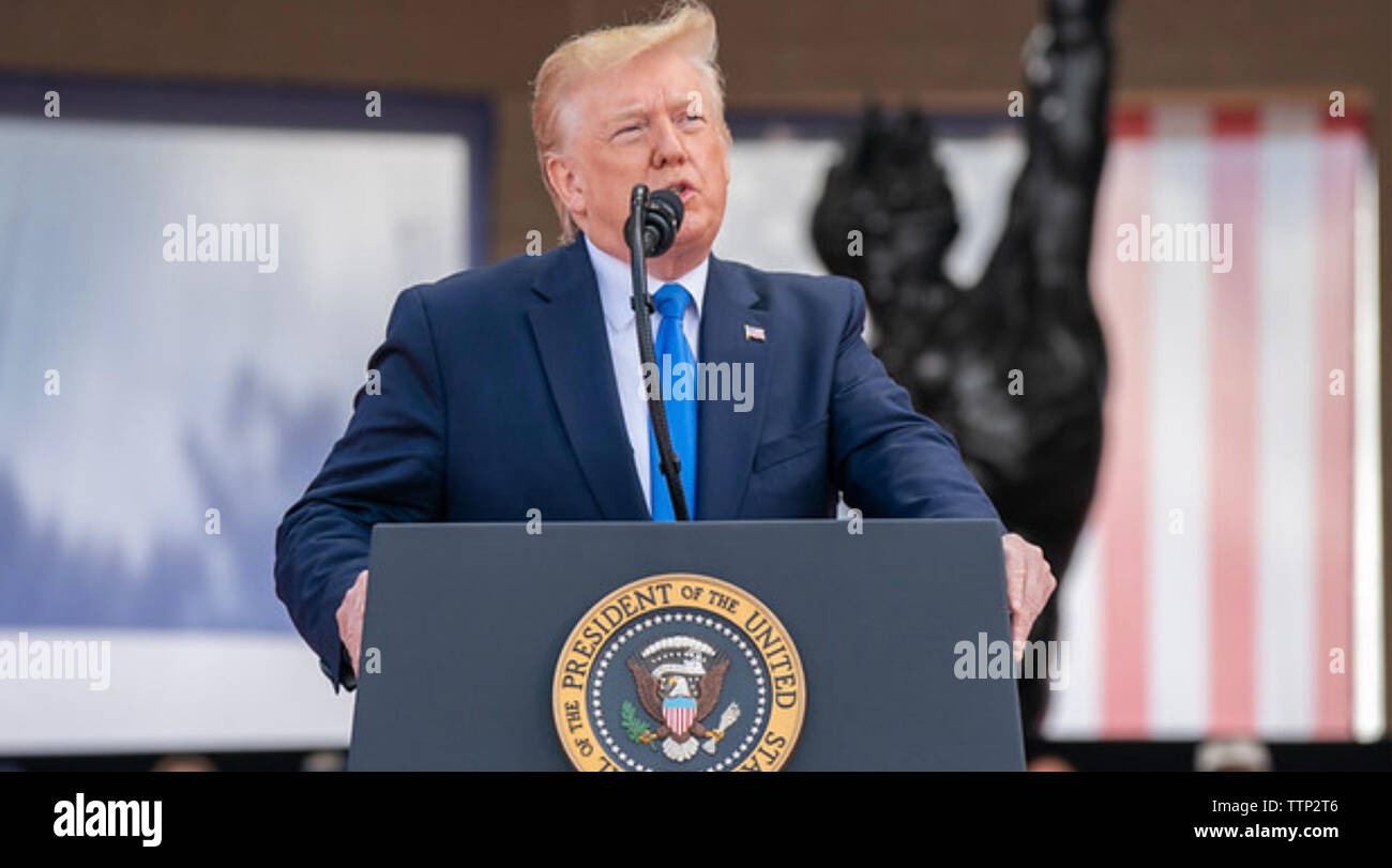 Il presidente statunitense Donald Trump nel maggio 2019. Foto: Casa Bianca Foto Stock