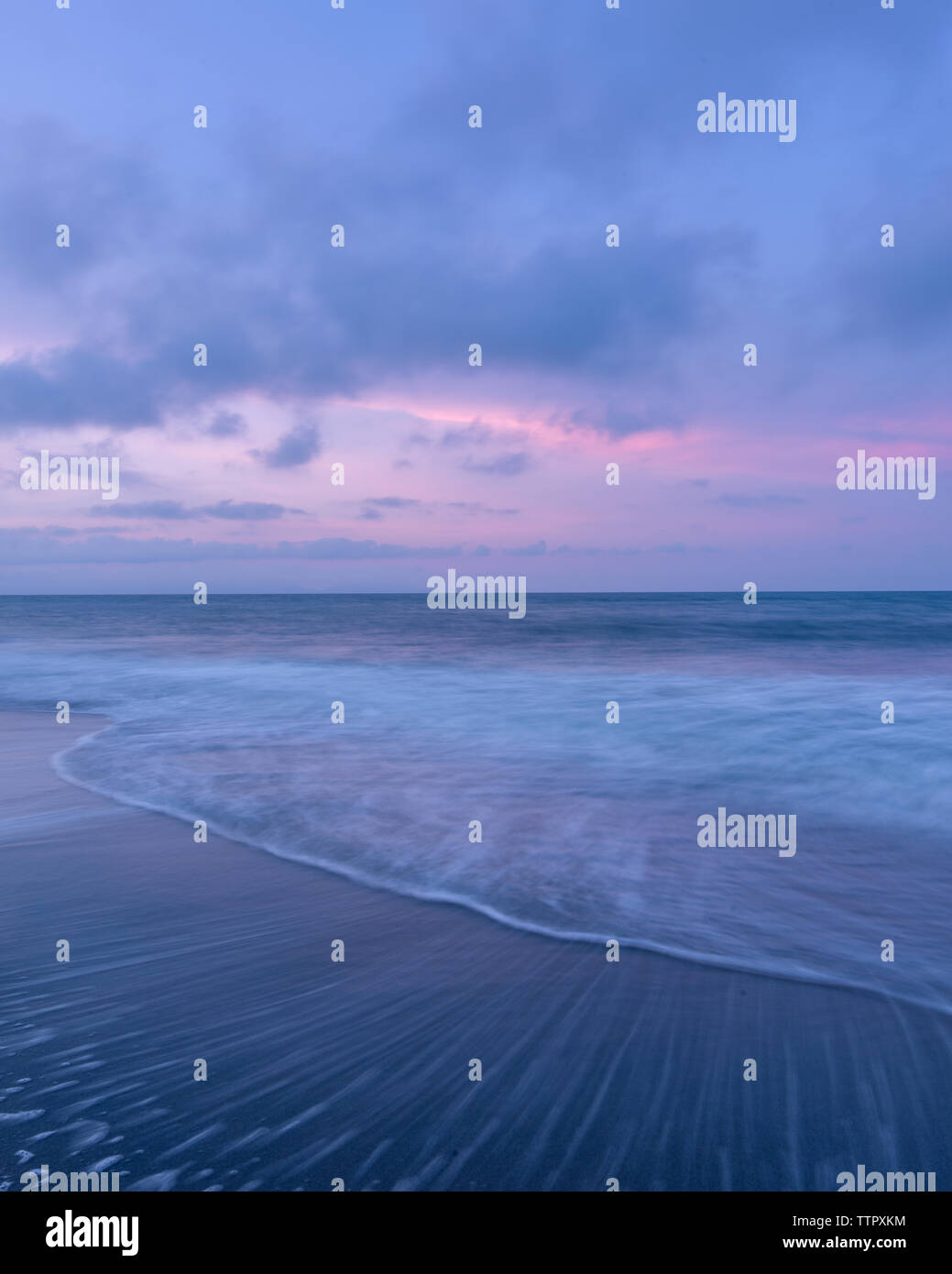 Il vietnamita Beach Sunset Motion Foto Stock