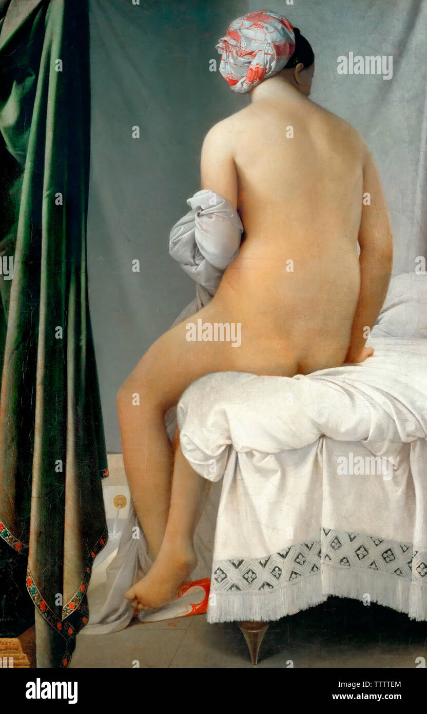 Il bagnante di Valpincon - Jean-Auguste-Dominique Ingres, 1808 Foto Stock
