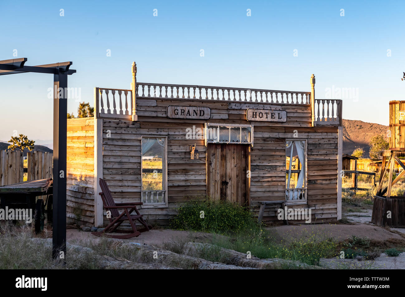 Pioneertown nella California del Sud il Mojave Desert Foto Stock