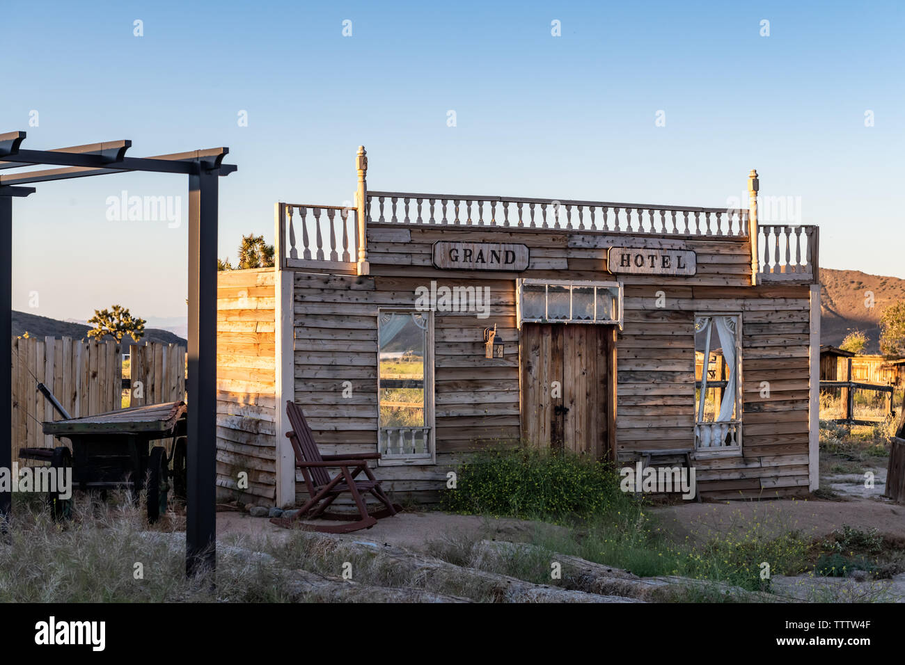 Pioneertown nella California del Sud il Mojave Desert Foto Stock