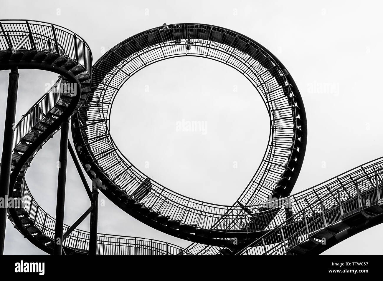 Silhouette di Tiger e Turtle Magic Mountain Foto Stock