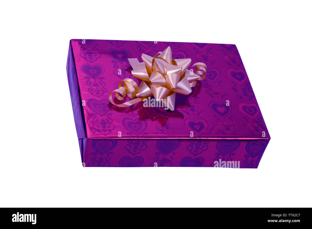 In prossimità di una confezione regalo Foto Stock