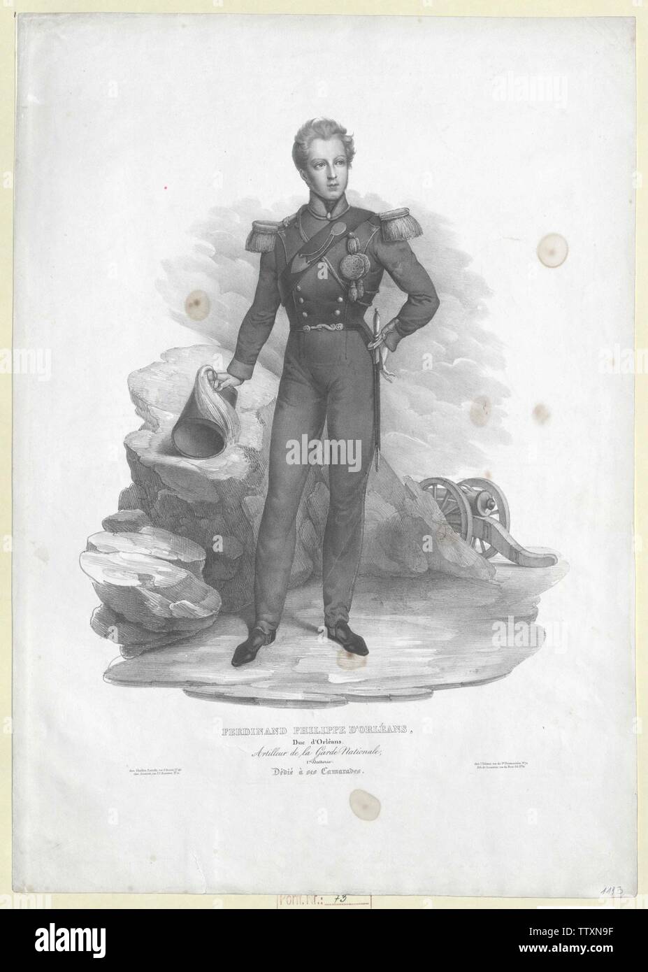 Ferdinando Duca di Orleans, Additional-Rights-Clearance-Info-Not-Available Foto Stock