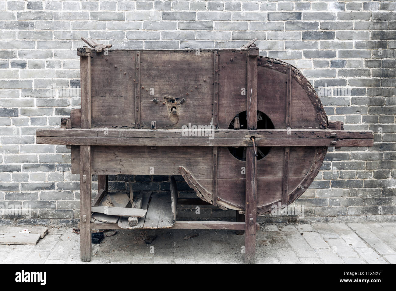 Un antica valle macchina in Wei's Manor. Foto Stock