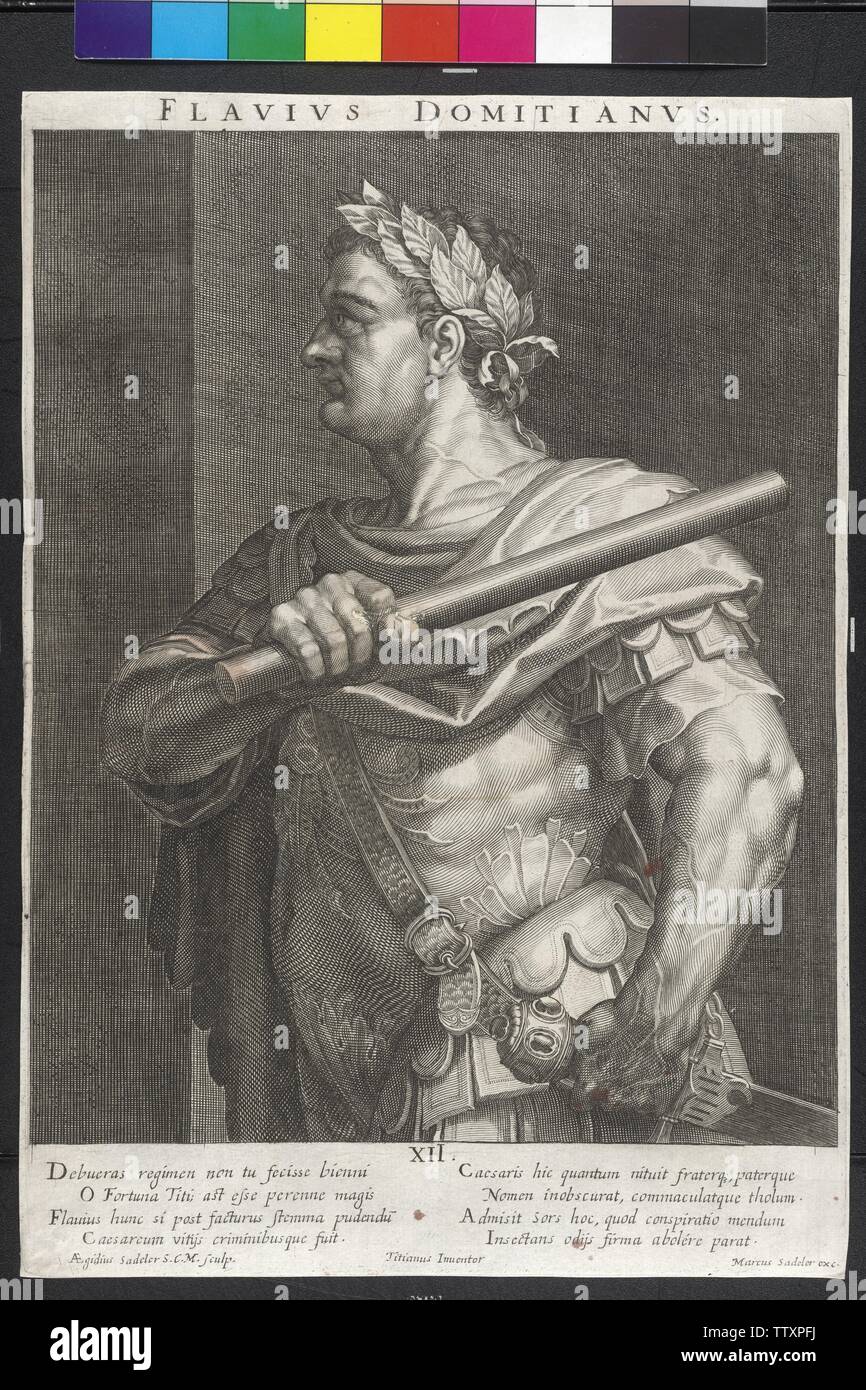 Domiziano, imperatore romano, Additional-Rights-Clearance-Info-Not-Available Foto Stock