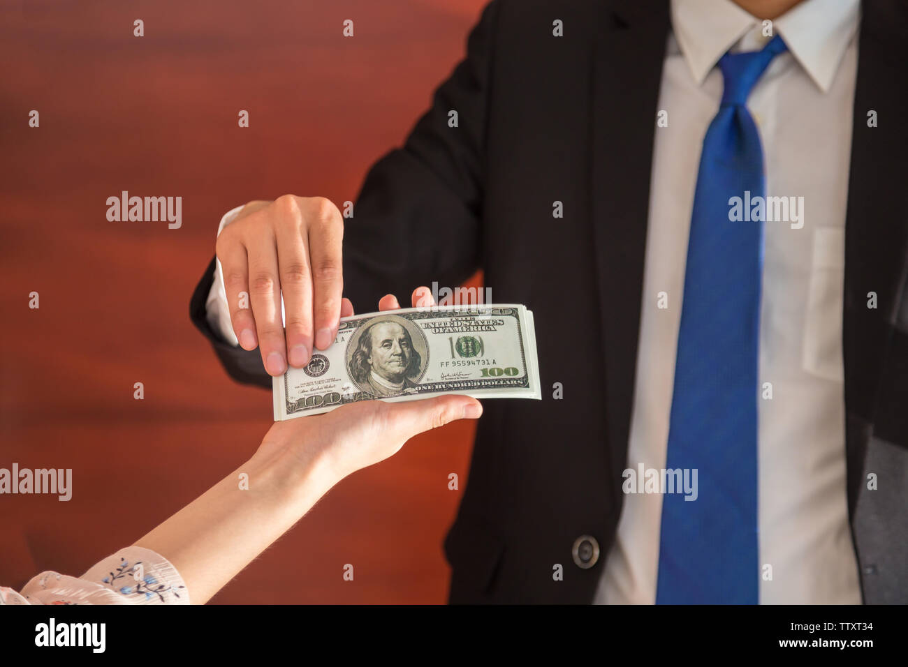 Persona di Business finance Foto Stock