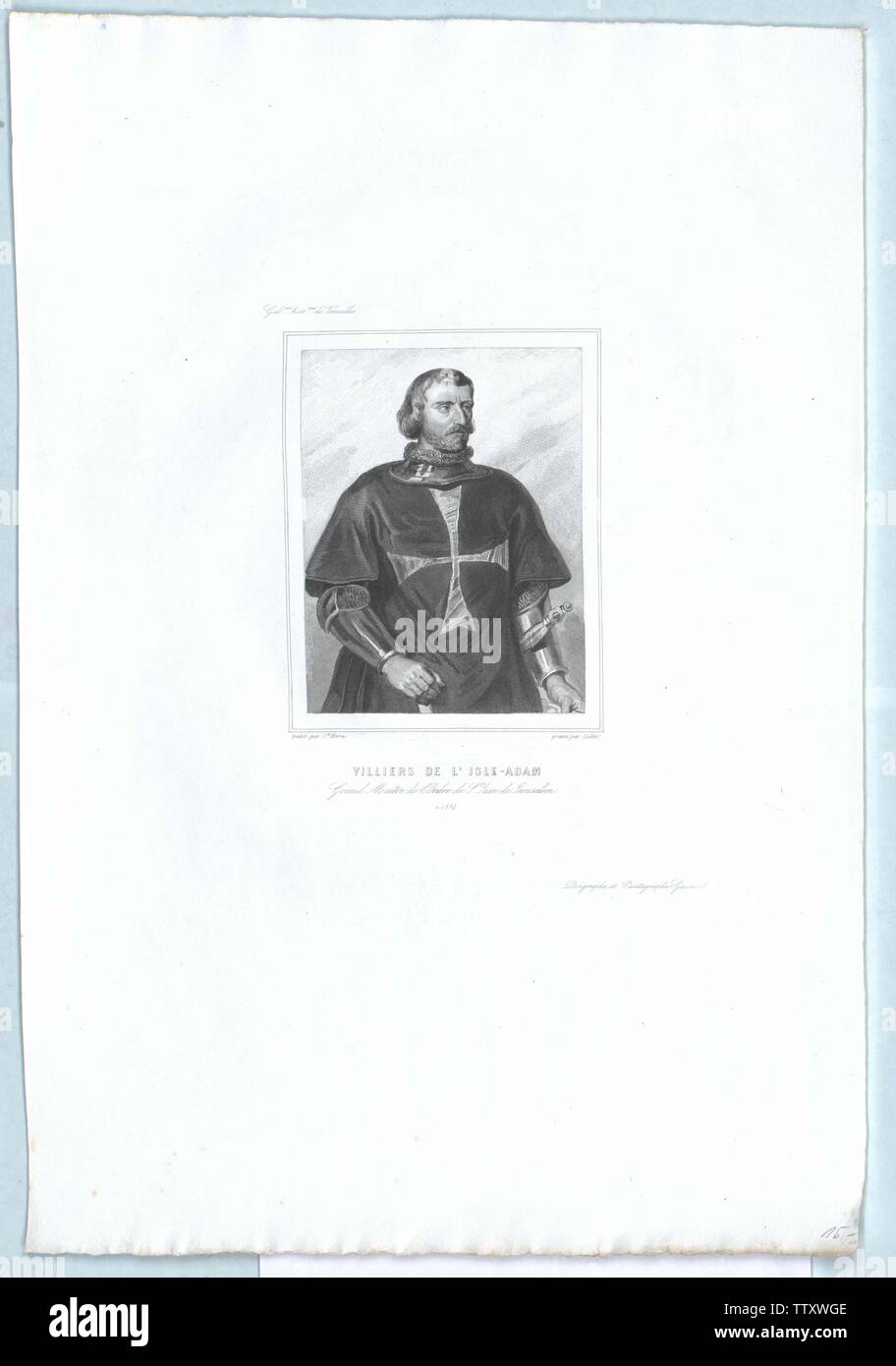 Villiers de l'Isle-Adam, Philippe de, Additional-Rights-Clearance-Info-Not-Available Foto Stock