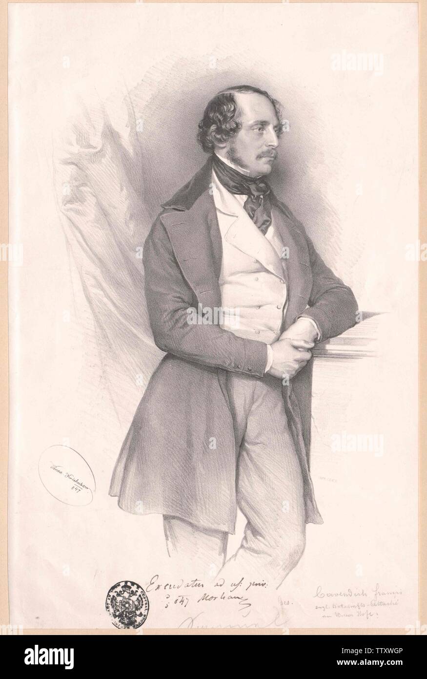 Cavendish tabacco, Francesco, vissuto circa 1847, Additional-Rights-Clearance-Info-Not-Available Foto Stock