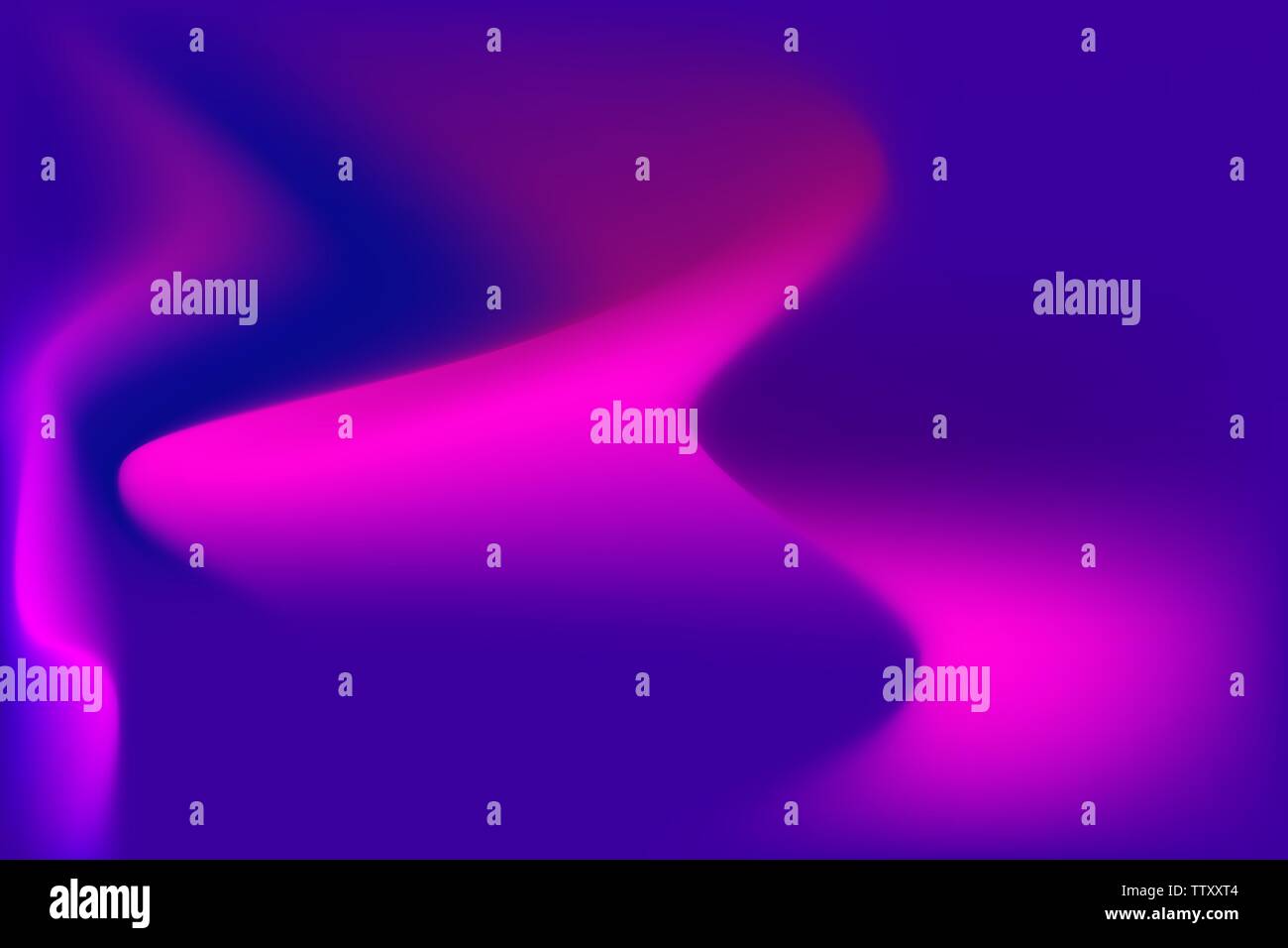 Abstract sfondo fantasy con ondulate rosa viola i gradienti di colore e luce percorsi su sfondo blu Illustrazione Vettoriale