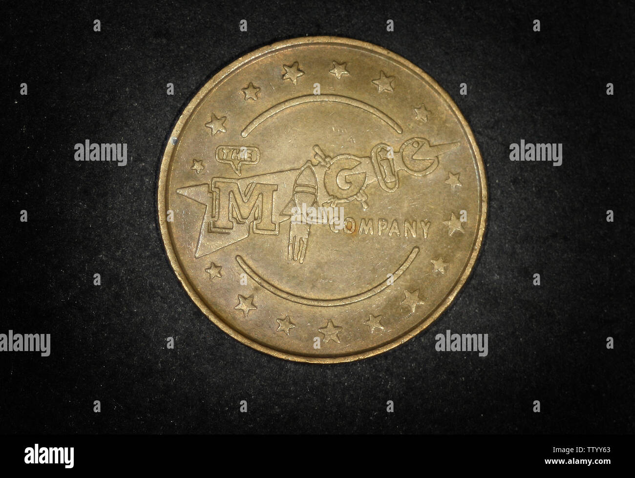 La magia della società Token Arcade, Sud Africa Foto Stock