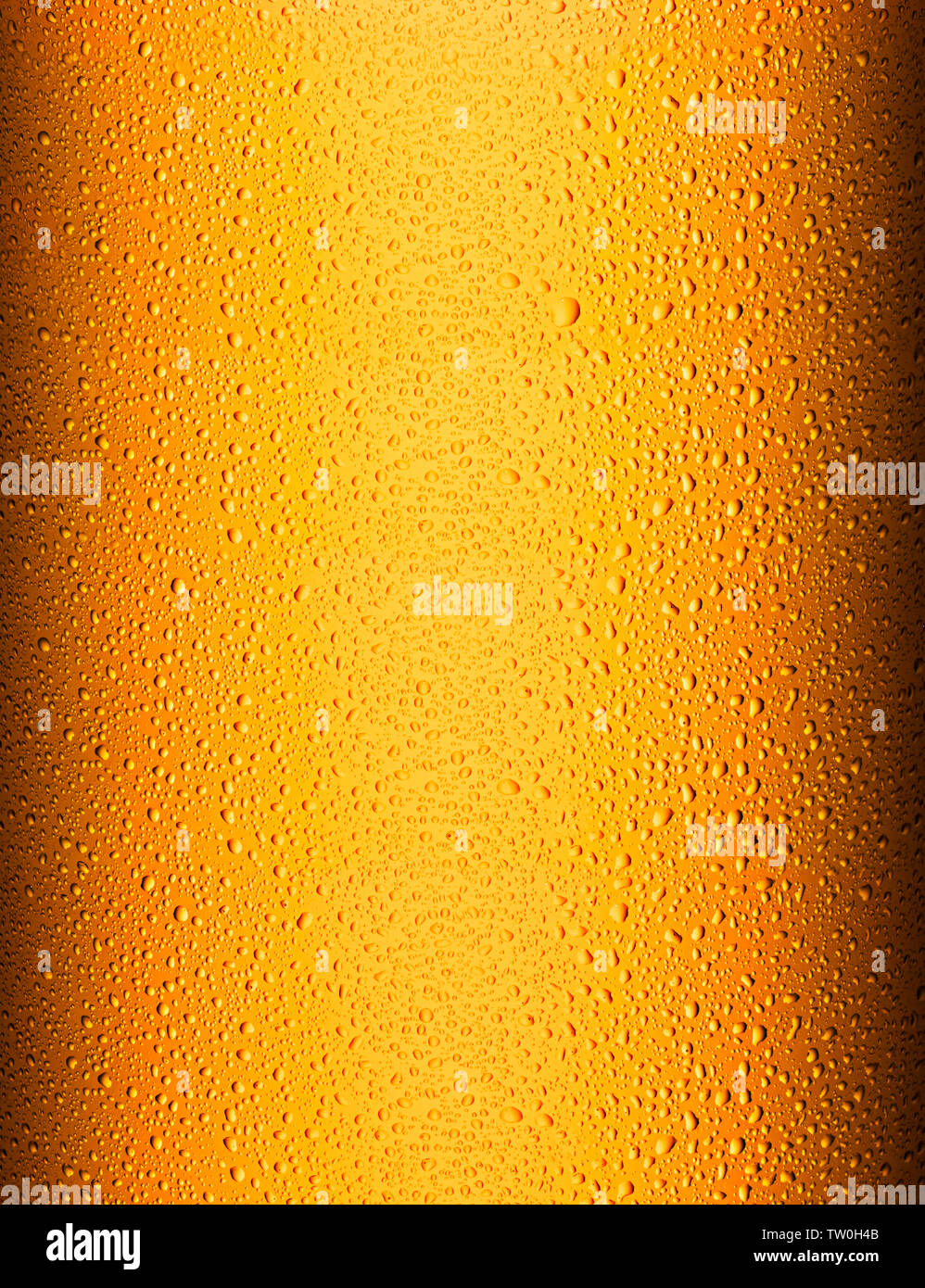 Un freddo e rinfrescante bicchiere di birra lager Foto Stock