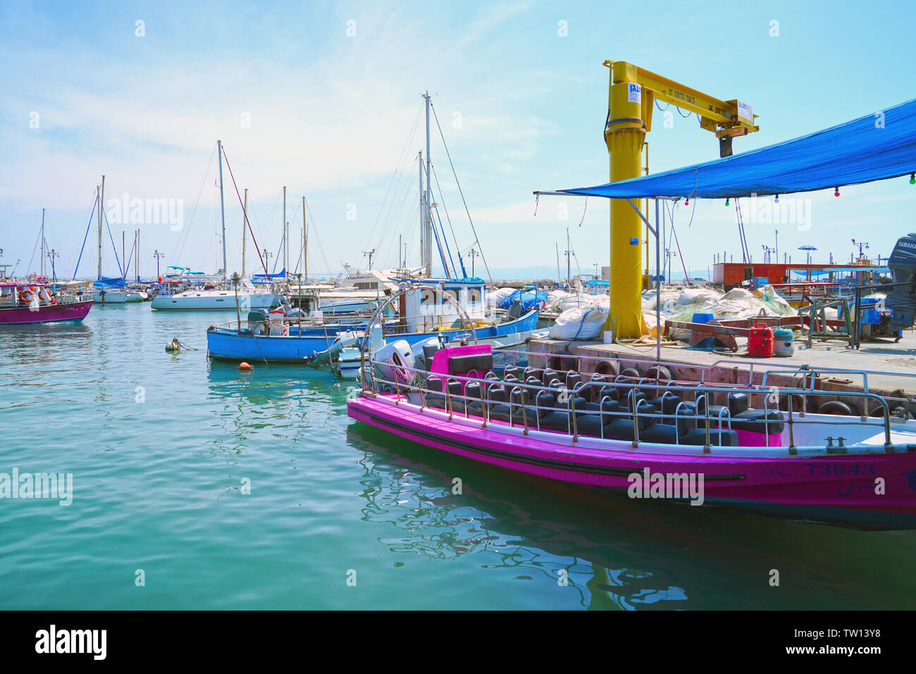 Porto di acri Foto Stock