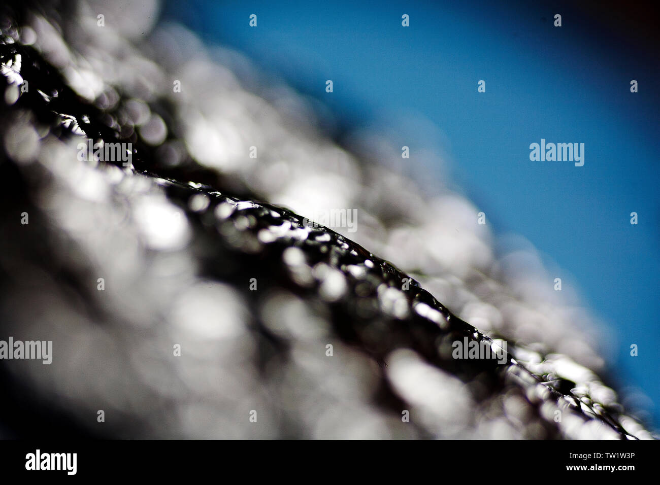 Abstract foglio di alluminio macro sfondo astratto arte in stampe di alta qualità prodotti cinquanta megapixel di stampe Foto Stock