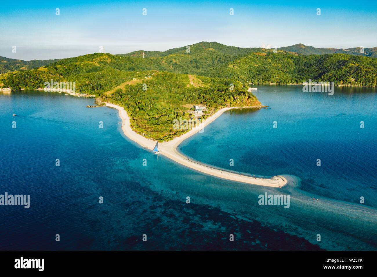 Incredibile Bon Bon sulla spiaggia di Romblon isola, Filippine Foto Stock