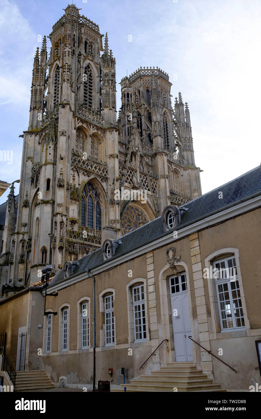 Toul (Francia nord-orientale): la Cattedrale di Toul ("la Cattedrale di Saint Etienne de Toul") Foto Stock