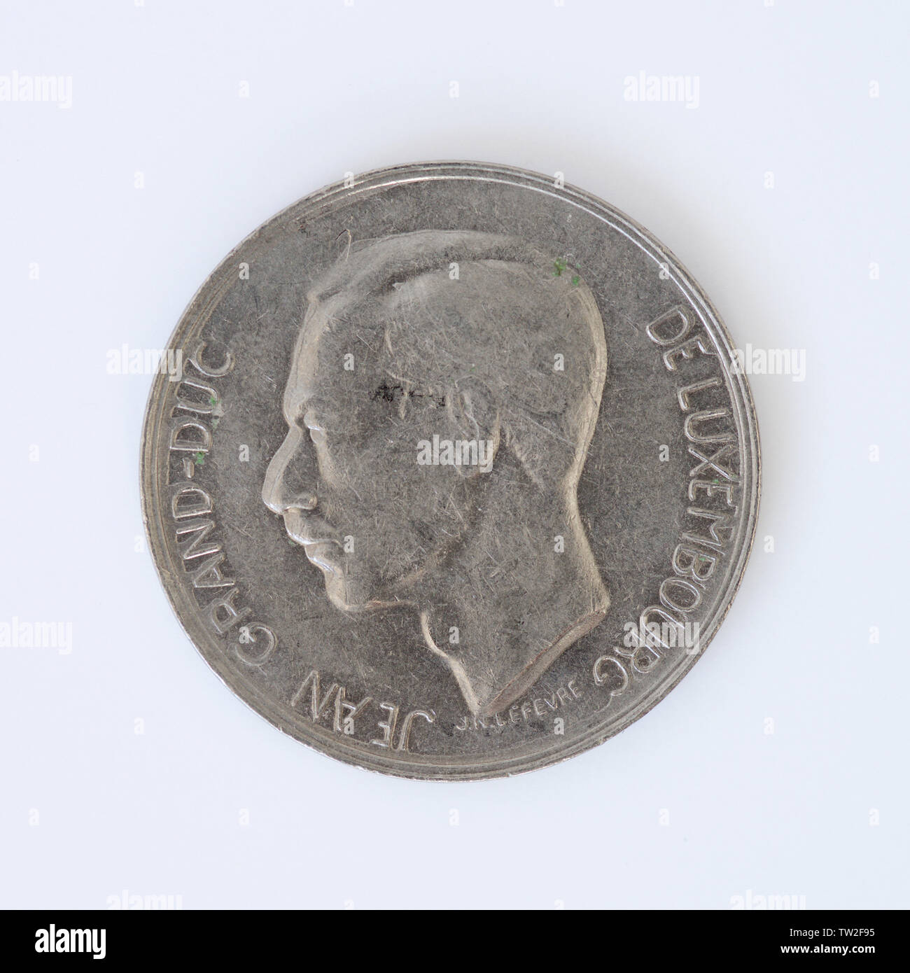 Lussemburgo 10 franchi Coin - 1972 Foto Stock
