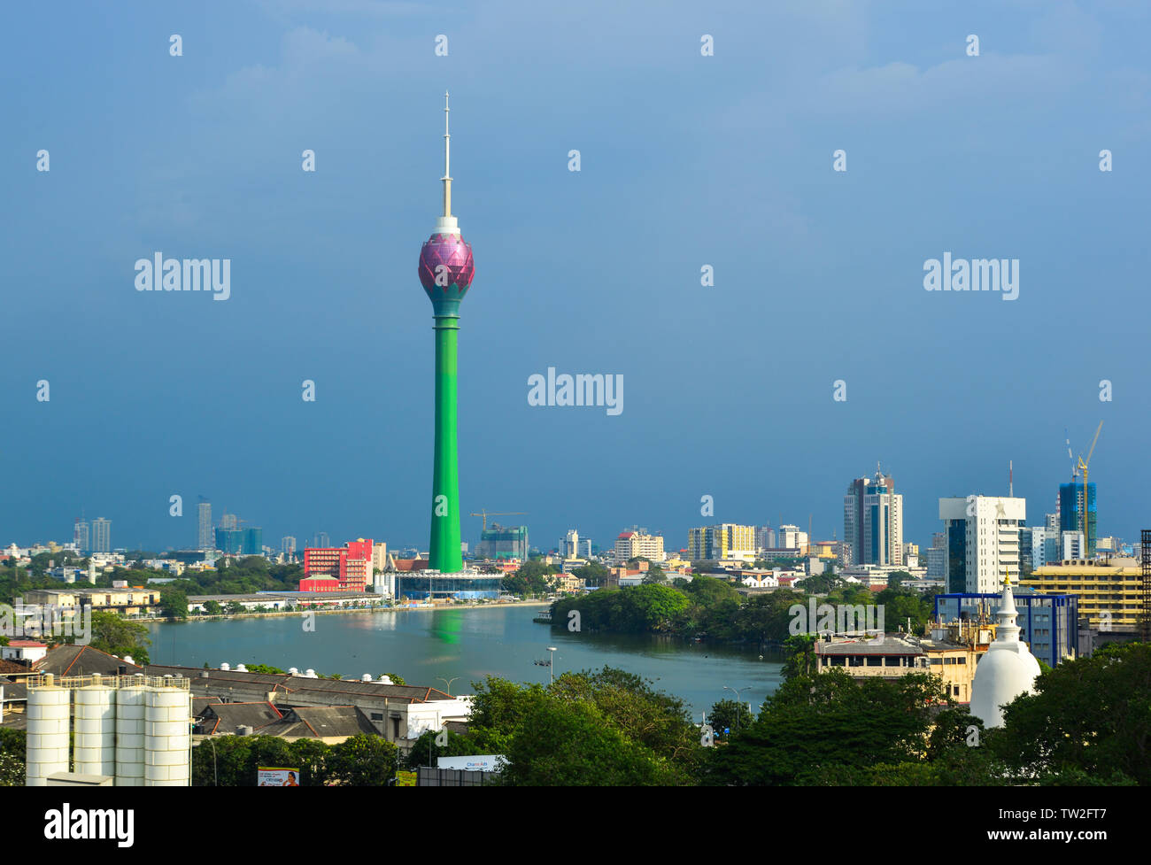 Colombo, Sri Lanka - Dic 23, 2018. Lotus torre in Colombo, Sri Lanka. Colombo è il centro finanziario dell'isola e una popolare destinazione turistica. Foto Stock