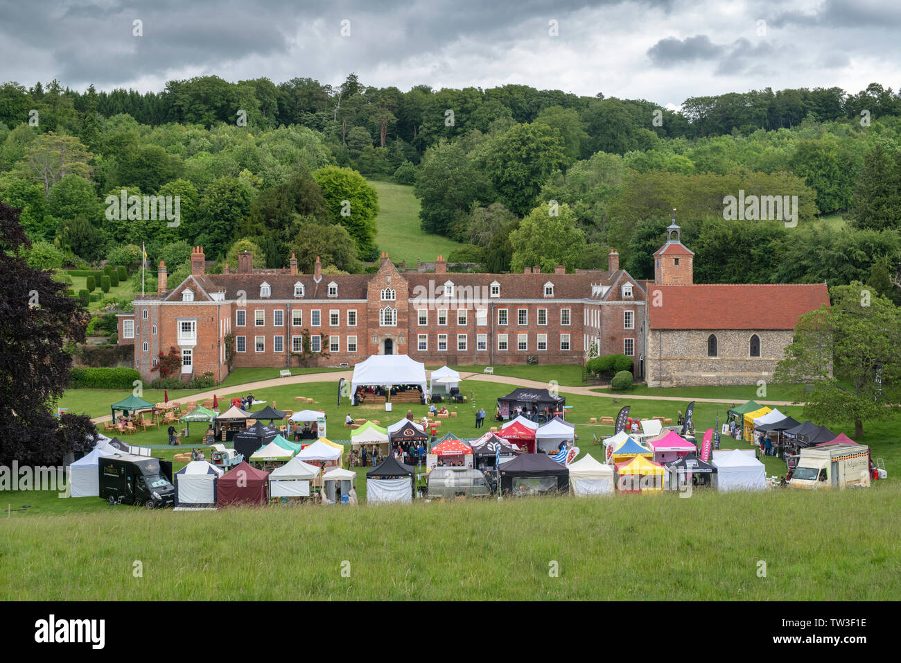 Parco Stonor food festival. Stonor, Henley-on-Thames, Oxfordshire, Inghilterra Foto Stock