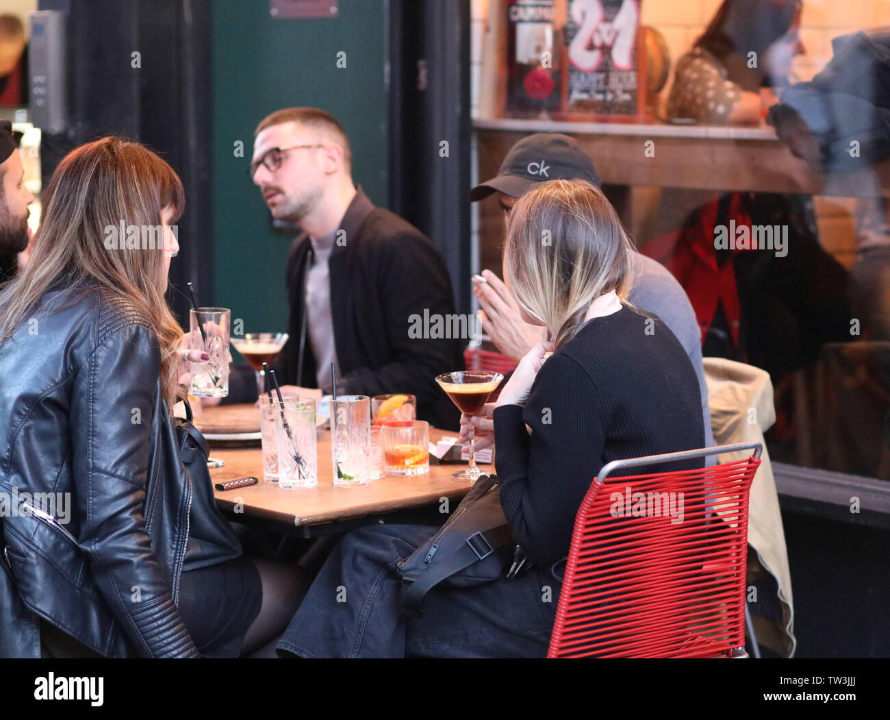 Exmouth Market, Clerkenwell, bere Foto Stock