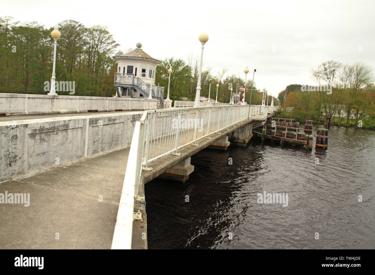 Città Pocomoke ponte levatoio in città Pokomoke, MD, Stati Uniti d'America Foto Stock