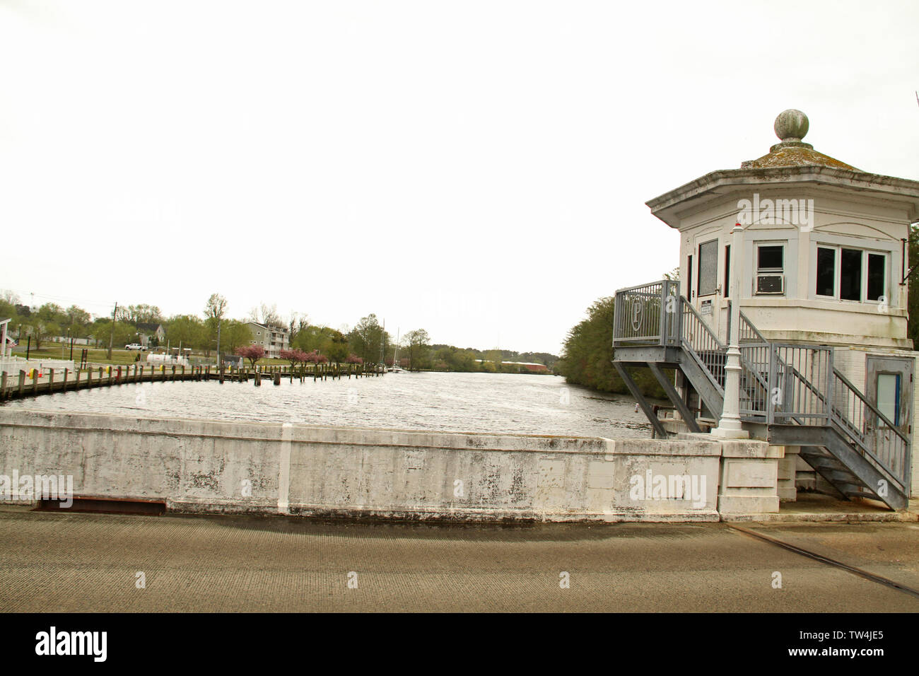 Città Pocomoke ponte levatoio in città Pokomoke, MD, Stati Uniti d'America Foto Stock