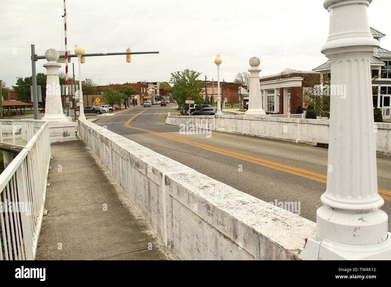 Città Pocomoke ponte levatoio in città Pokomoke, MD, Stati Uniti d'America Foto Stock