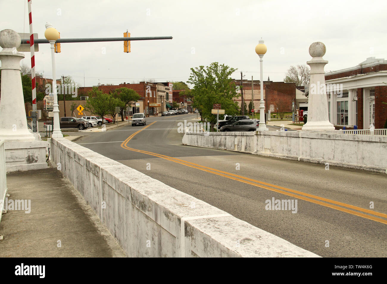Città Pocomoke ponte levatoio in città Pokomoke, MD, Stati Uniti d'America Foto Stock