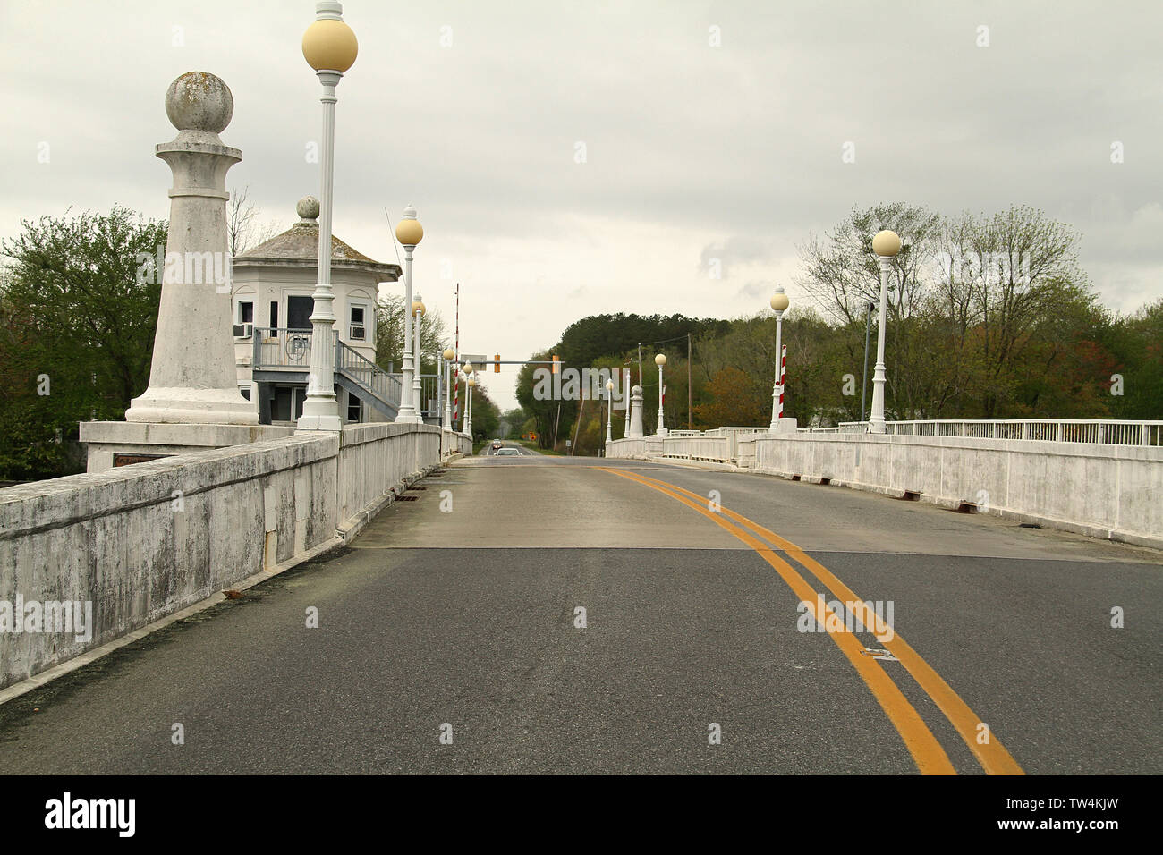 Città Pocomoke ponte levatoio in città Pokomoke, MD, Stati Uniti d'America Foto Stock