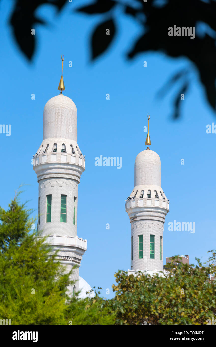 La moschea di Yining (chiamato anche Baytullah Moschea), Yining (Ghulja), provincia dello Xinjiang, Cina Foto Stock