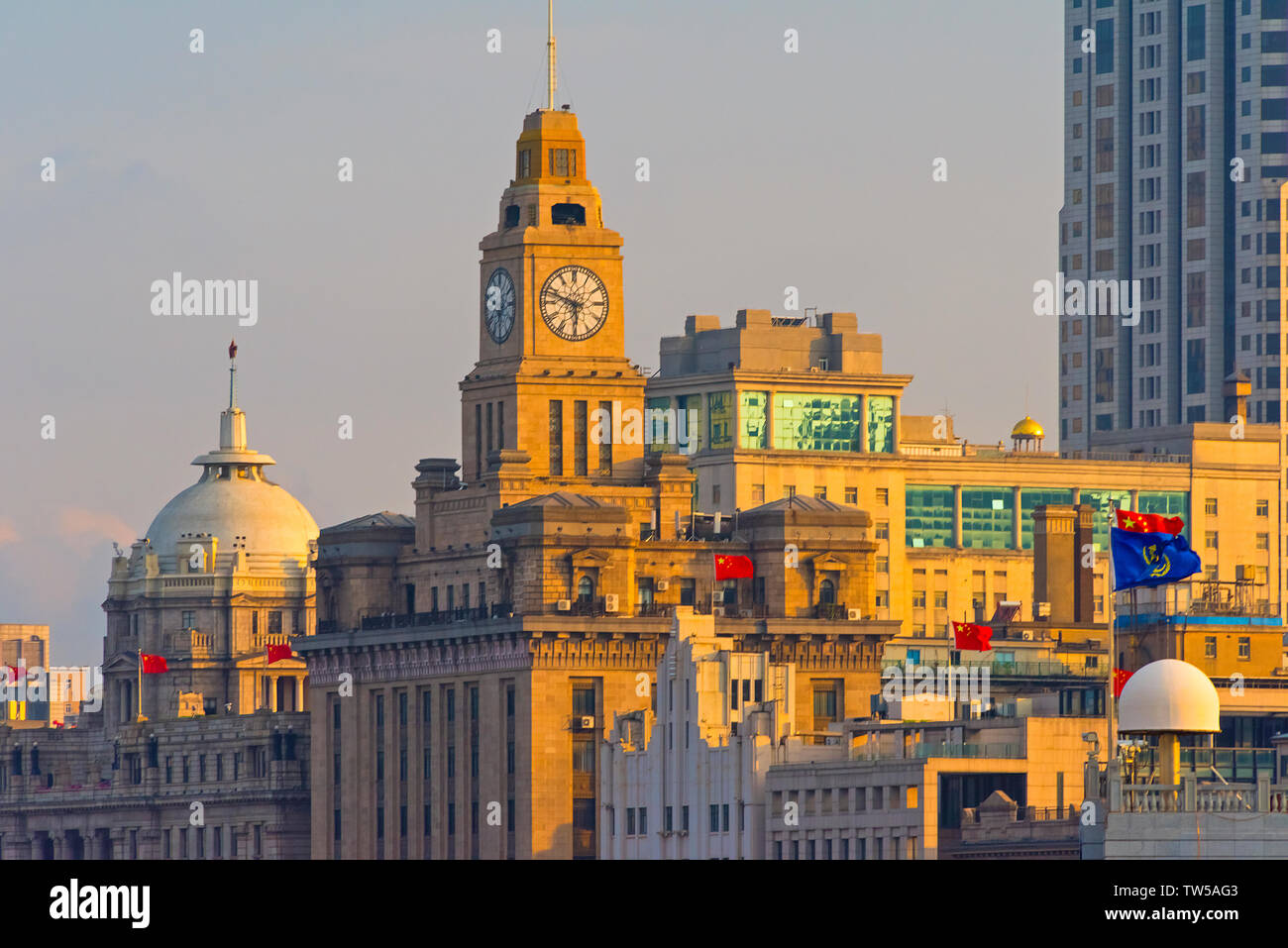 Casa doganale sul Bund, Shanghai, Cina Foto Stock