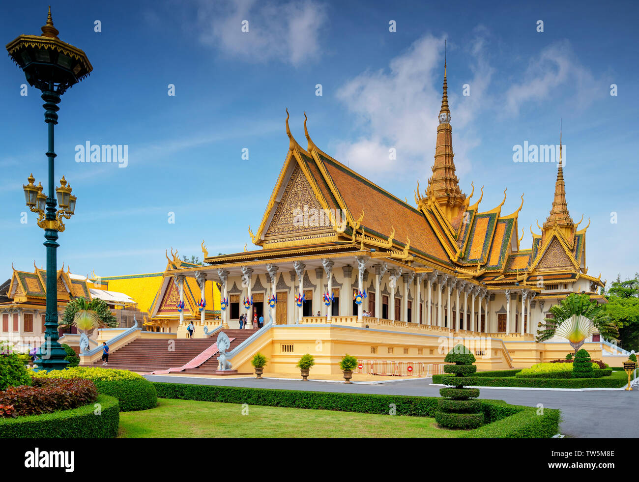 Il Palazzo Reale di Phnom Penh in Cambogia Foto Stock