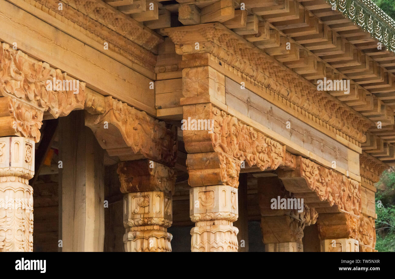Il rinnovamento di tempio, Tempio di Mati Scenic Area, Zhangye, provincia di Gansu, Cina Foto Stock
