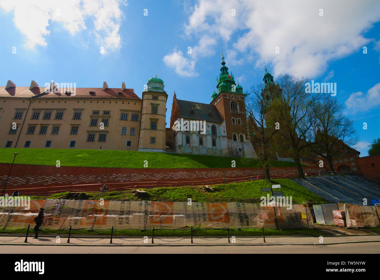 Castello di Wawel Hill a Cracovia, Polonia Foto Stock